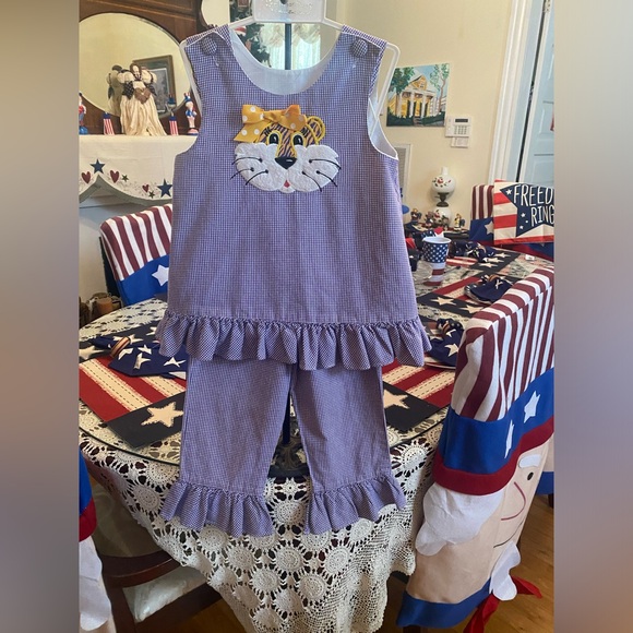 Silly Cat Boutique Other - Silly Cat Boutique Girls 2 pc Pant set size 4